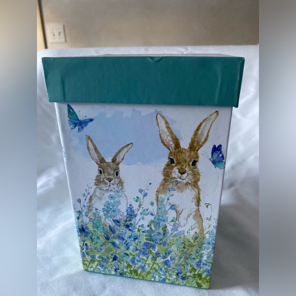 Cypress Ceramic Cup Mug 17 oz. ,w/box Bunnies in Meadow Nature Inspired - Picture 8 of 9